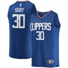 Camiseta Mike Scott 30 Los Angeles Clippers Icon Edition Azul Hombre